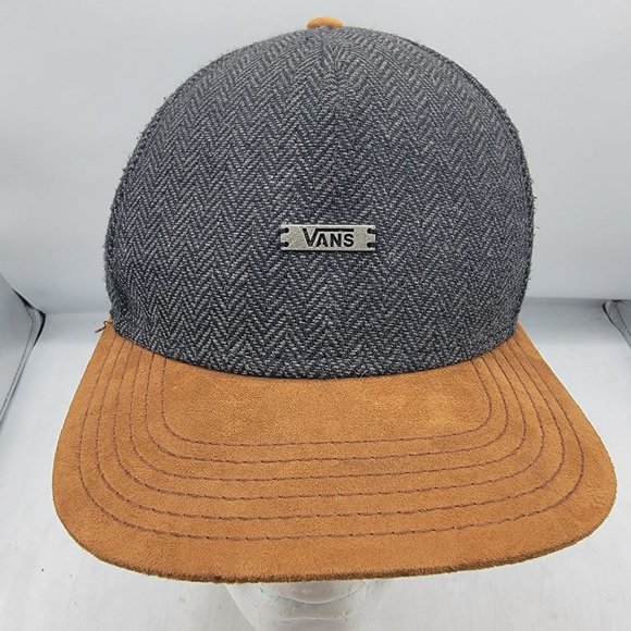 Vans Gray Brown Adjustable Hat Cap Skateboarding Casual Outdoors Fashion - Picture 1 of 9